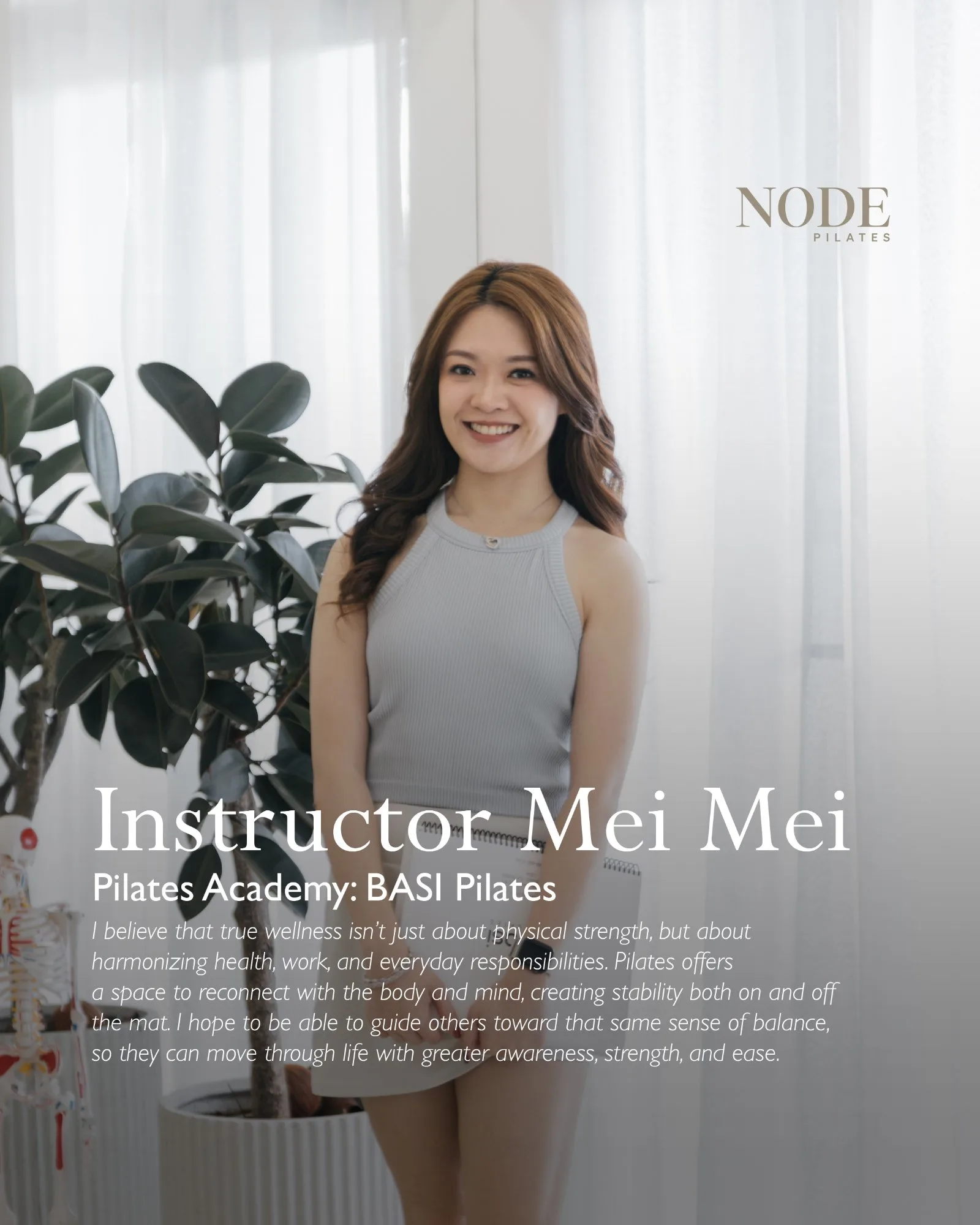 Mei Mei — BASI Certified Pilates Instructor at Node Pilates Johor Bahru